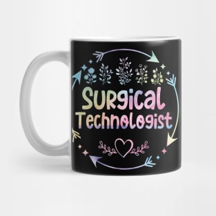 Surgical Technologist cute floral watercolor Mug